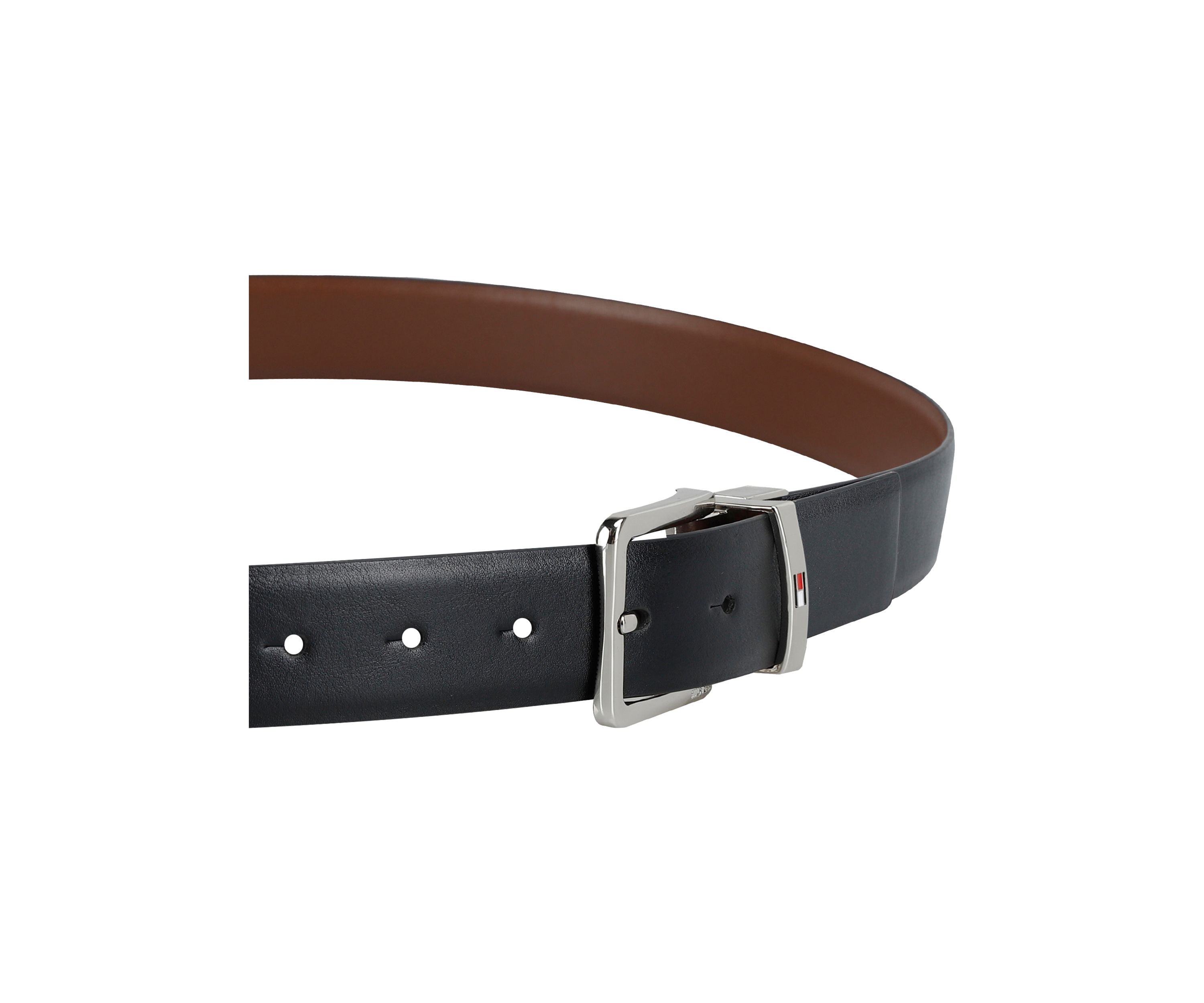 Reversible Leather Belt Strap with 2 Interchangeable Buckles Boxed Set