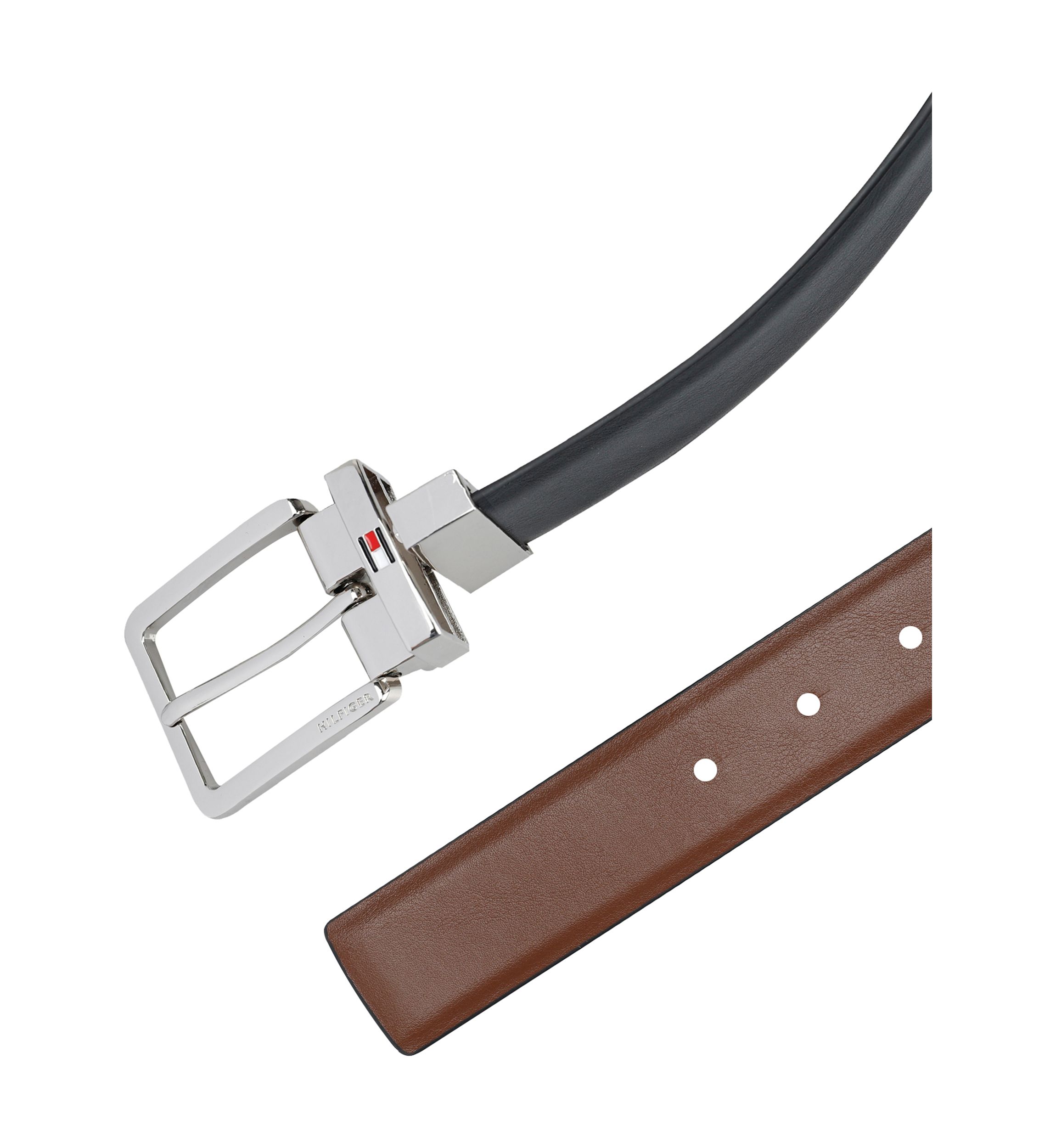 Reversible Leather Belt Strap with 2 Interchangeable Buckles Boxed Set