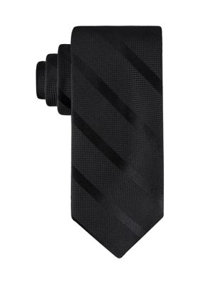 Tommy Hilfiger Men's Tonal Textured Stripe Regular Width Necktie