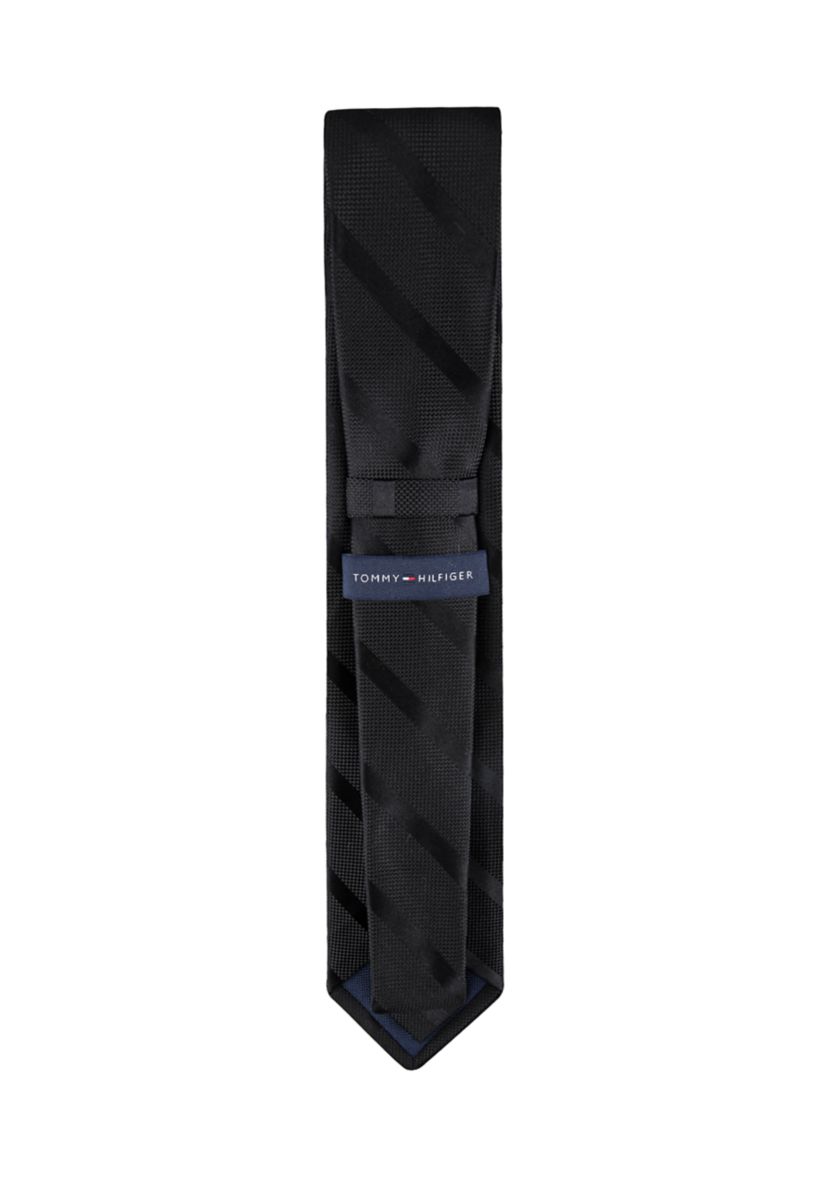 Tonal Textured Stripe Regular Width Necktie