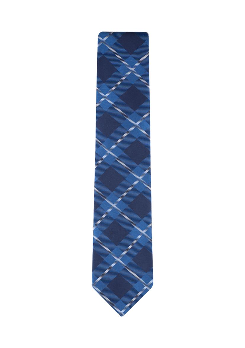 Windowpane Printed Tie
