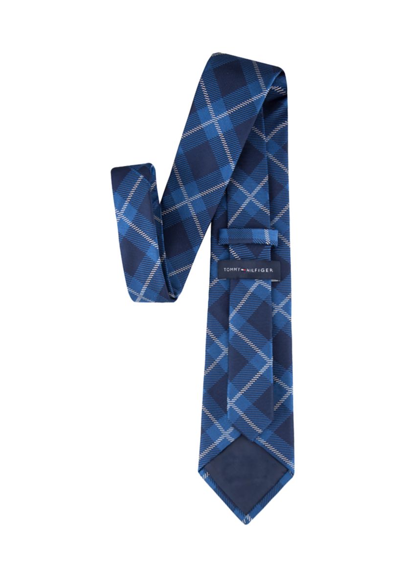 Windowpane Printed Tie