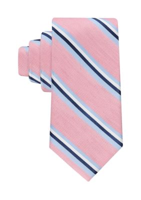 Tommy Hilfiger Men's Brooks Seasonal Stripe Tie, Pink