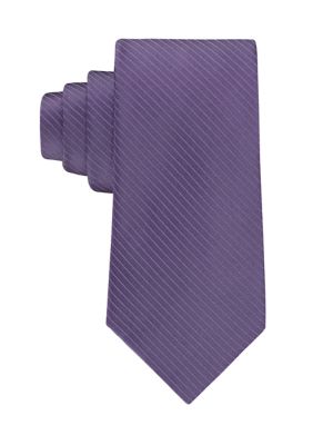 Calvin Klein Men's Kiara Pin Stripe Tie, Purple