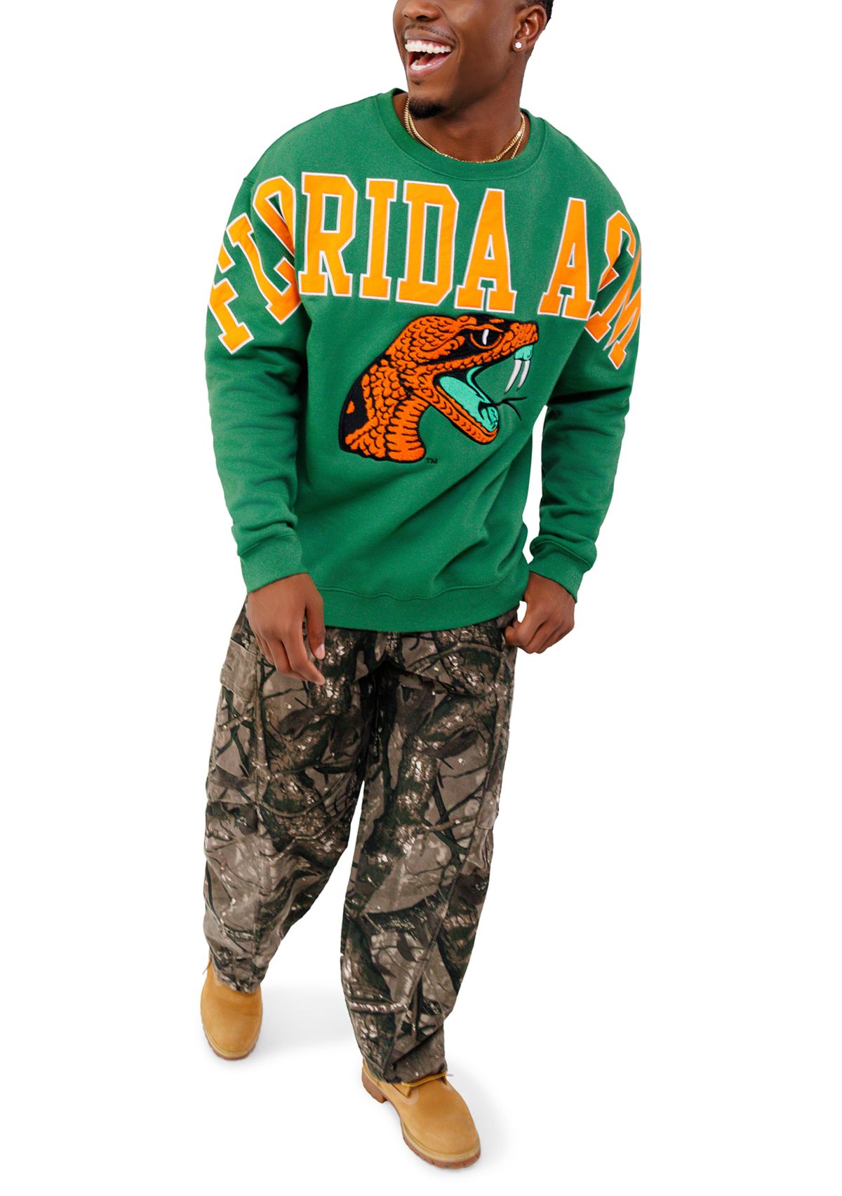 NCAA Florida A&M Rattlers Graphic Crew Sweatshirt