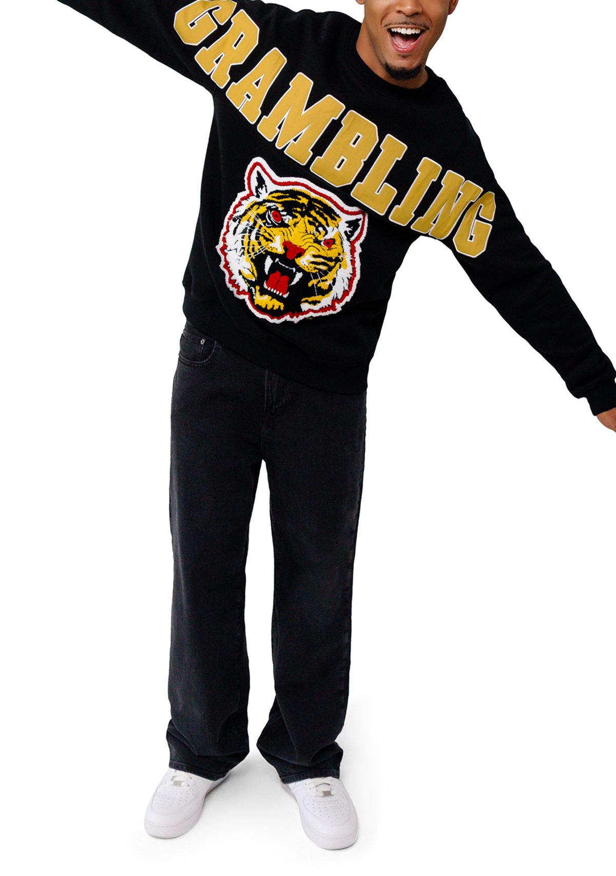 NCAA Grambling State Tigers Graphic Crew Sweatshirt