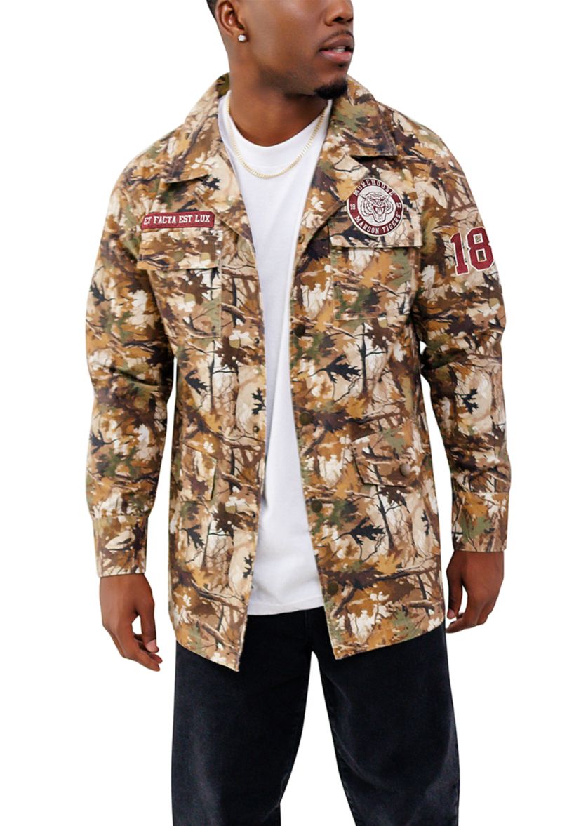 NCAA Morehouse Maroon Tigers Camo Field Jacket