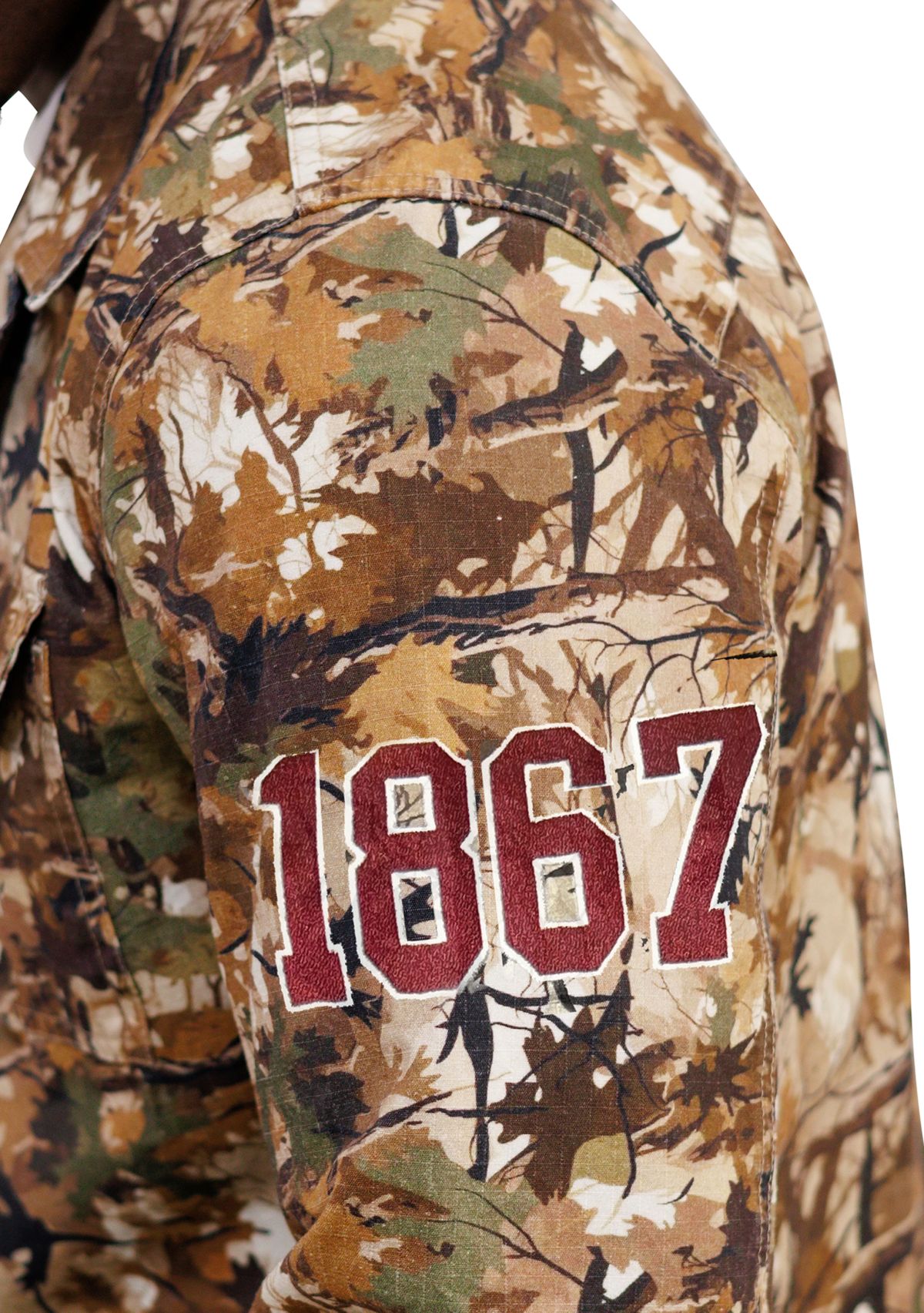 NCAA Morehouse Maroon Tigers Camo Field Jacket