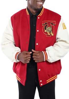 Calgary Flames Red and Gold Varsity Jacket - NHL Varsity Jacket - Jack N Hoods S