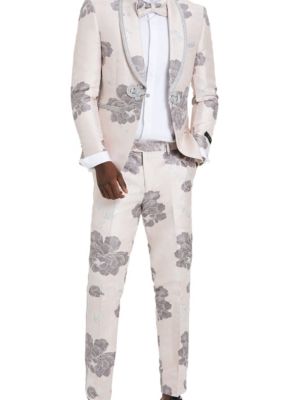 Men's Two Piece Floral Suit With Matching Pants