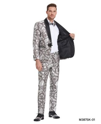 Mens Suits, Paisley Shawl Collar Suits