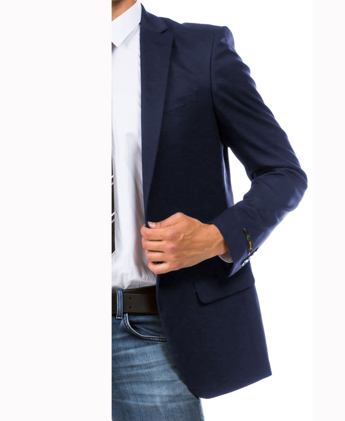 Solid Suit Separates Notch Collar Dinner Jacket