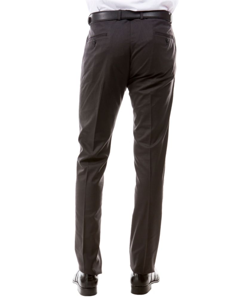 Solid Flat Front Dinner Trousers Suit Separates Dress Pants