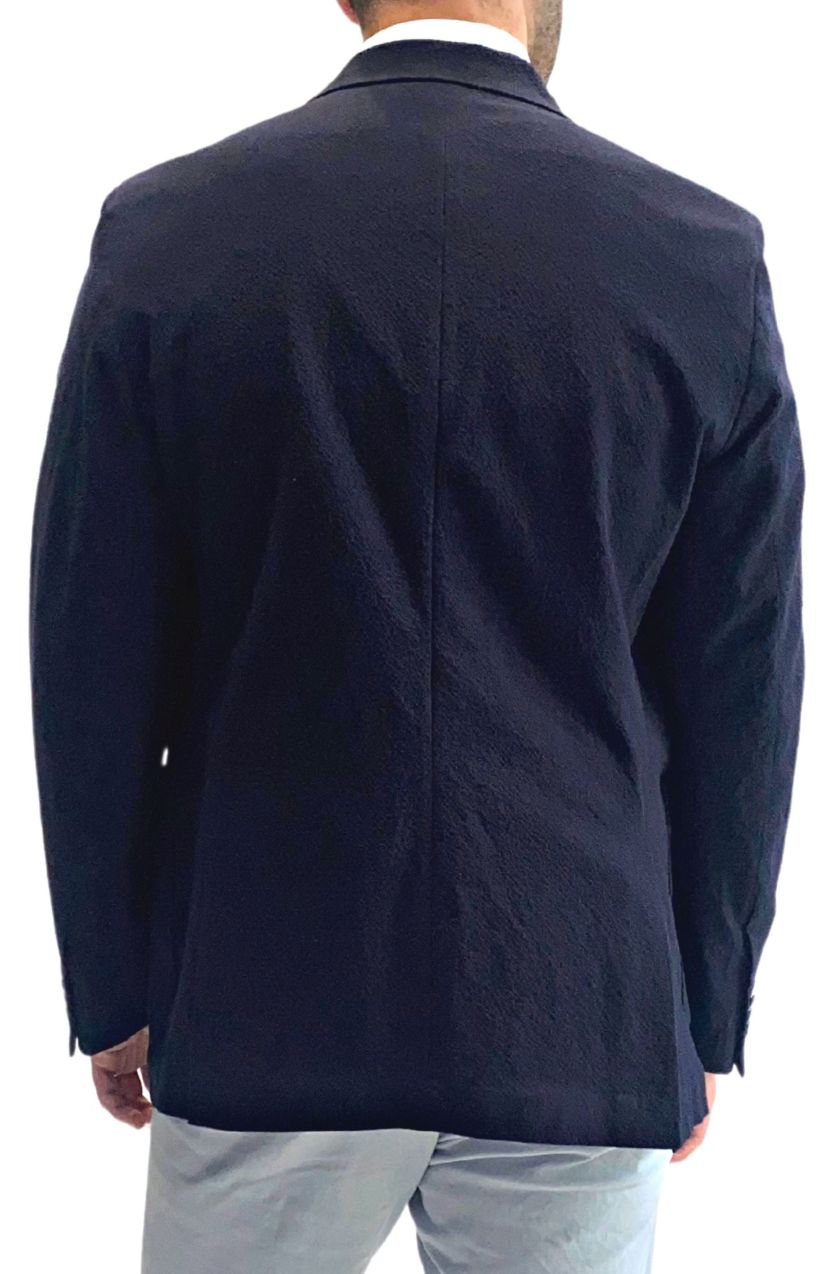 Solid Seersucker Sportcoat