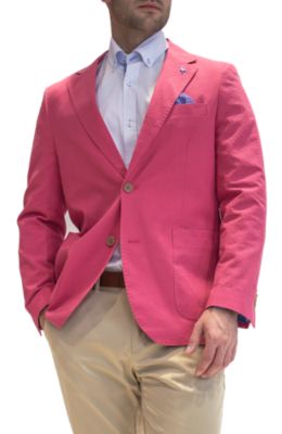 Solid Seersucker Sportcoat