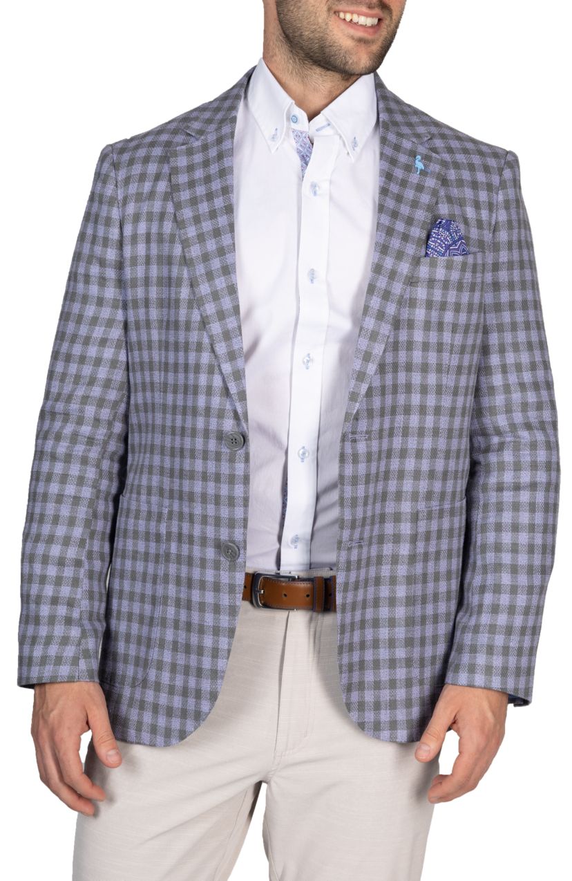 Textured Houndstooth Sportcoat