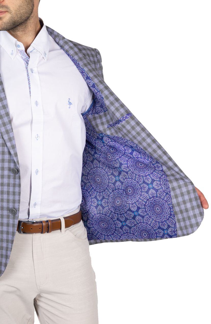 Textured Houndstooth Sportcoat