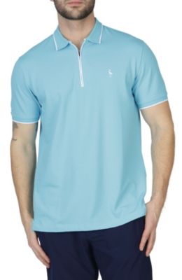 Pique Zipper Polo with Tipping