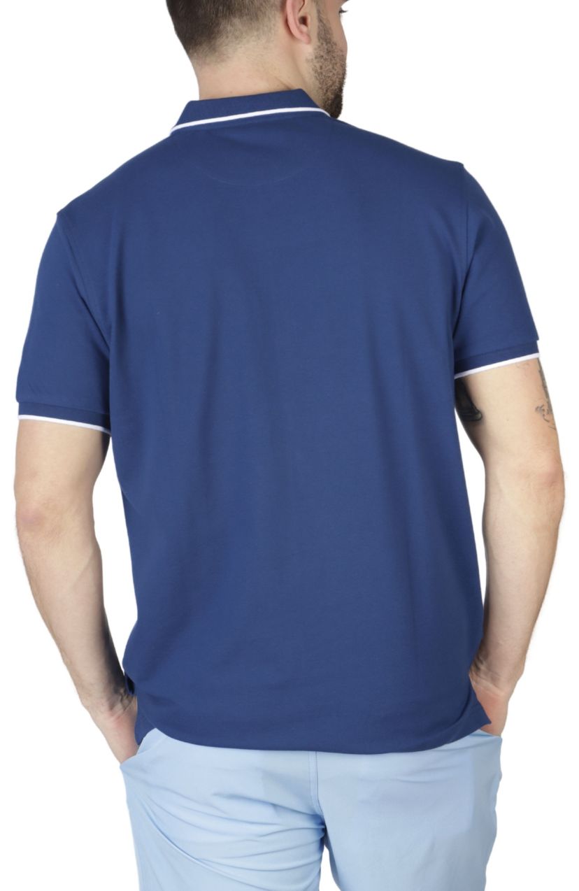 Pique Zipper Polo with Tipping