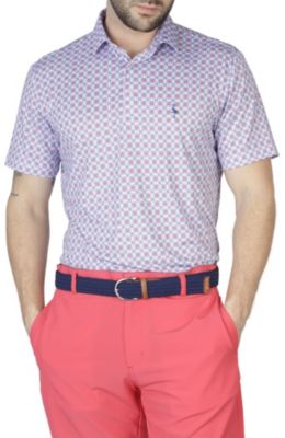 Geo Floral Performance Polo