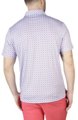 Geo Floral Performance Polo