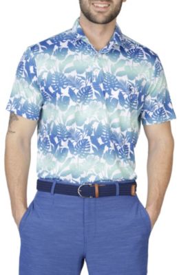 Gradient Floral Performance Polo