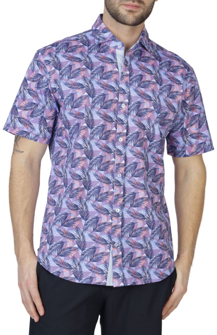Tropical Leaves Knit Shirt