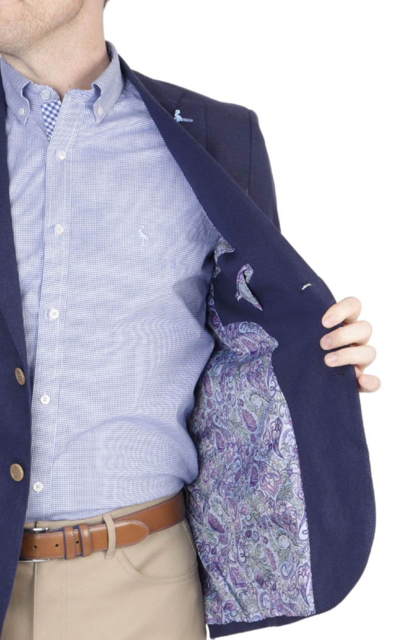 Solid Linen Blend Sportcoat