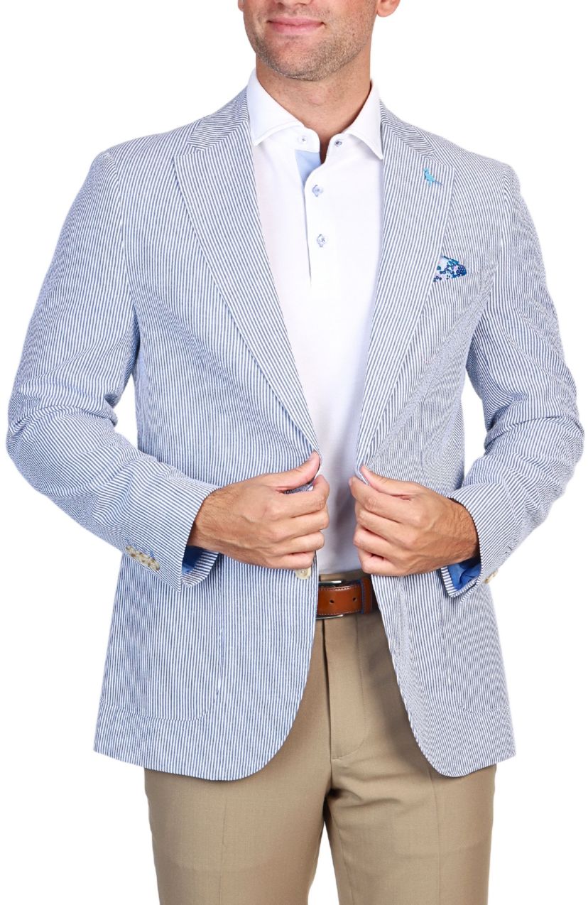 Seersucker Stripe Sportcoat