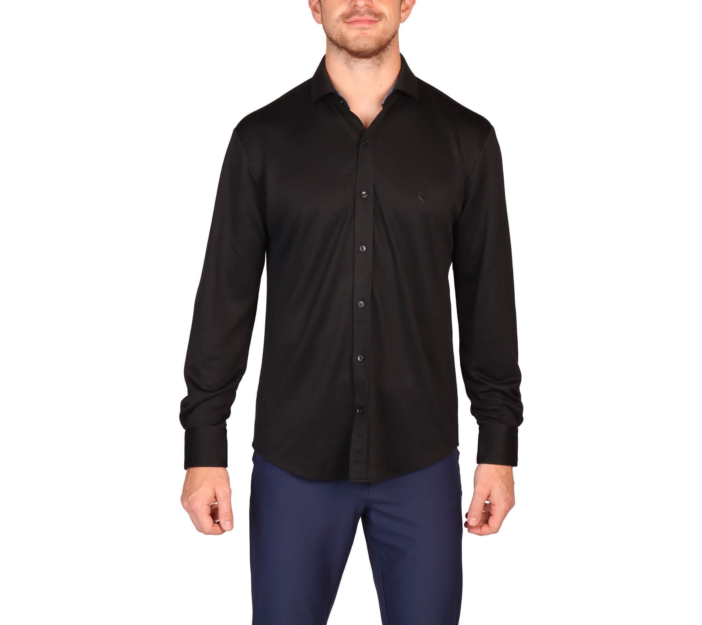 Modal Button Down Long Sleeve Shirt