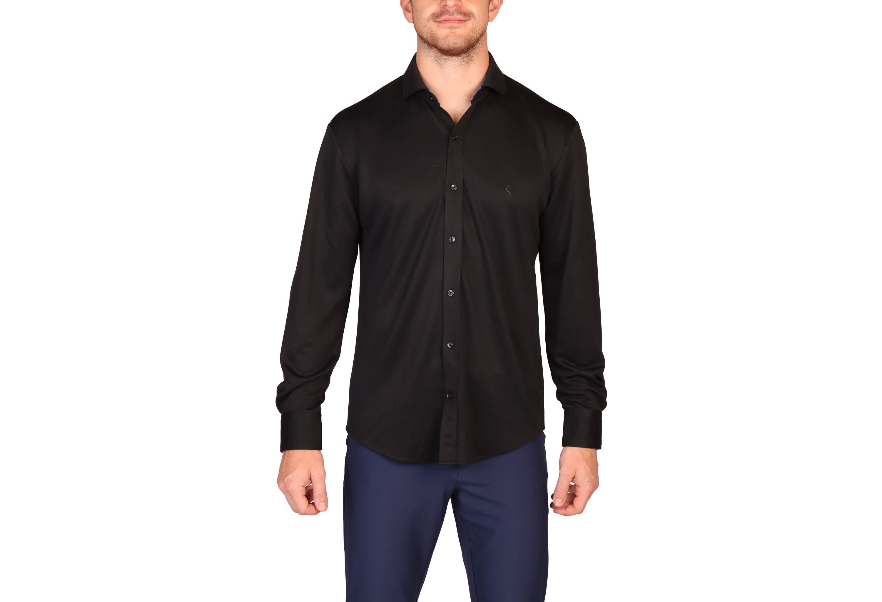 Modal Button Down Long Sleeve Shirt