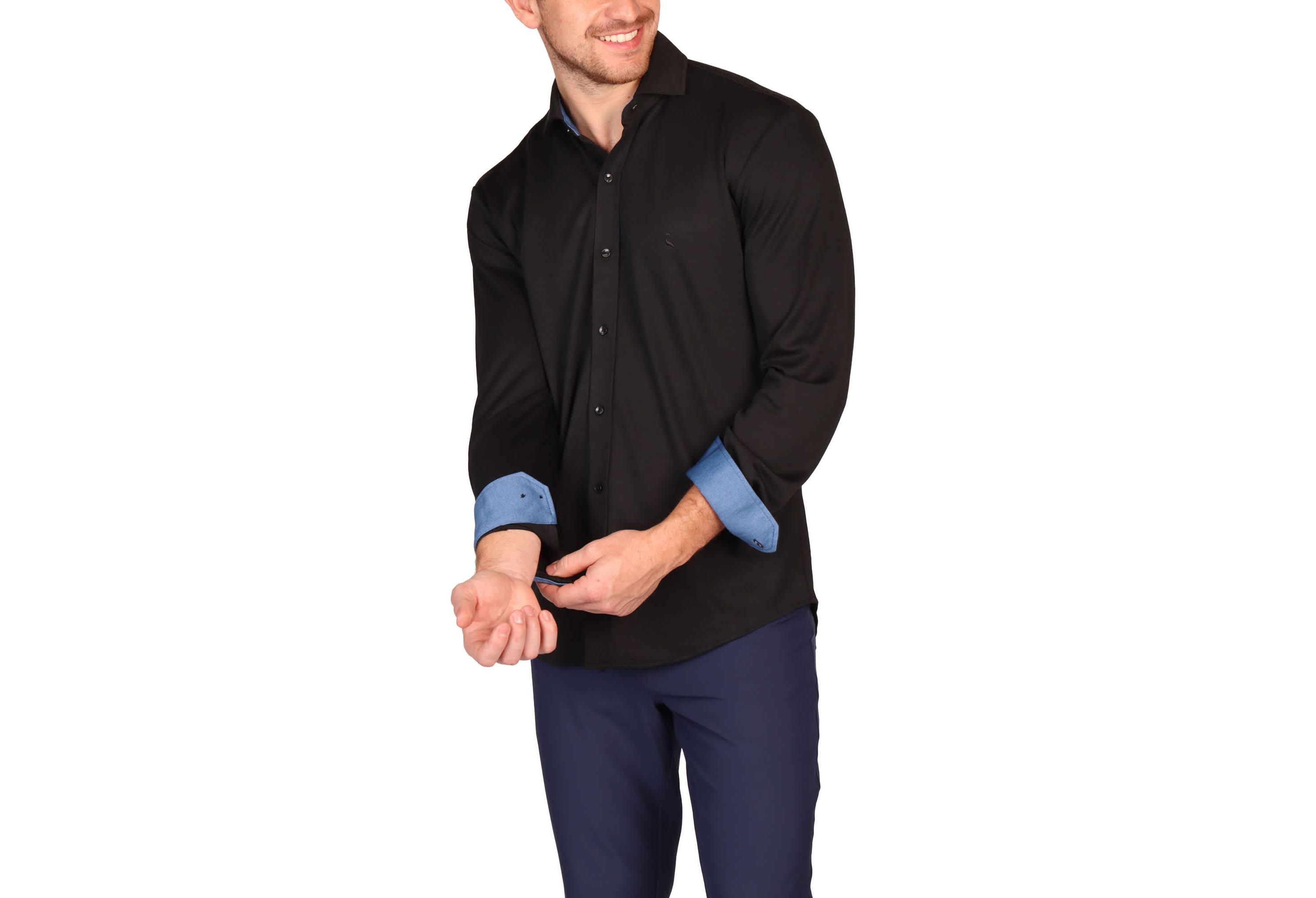 Modal Button Down Long Sleeve Shirt