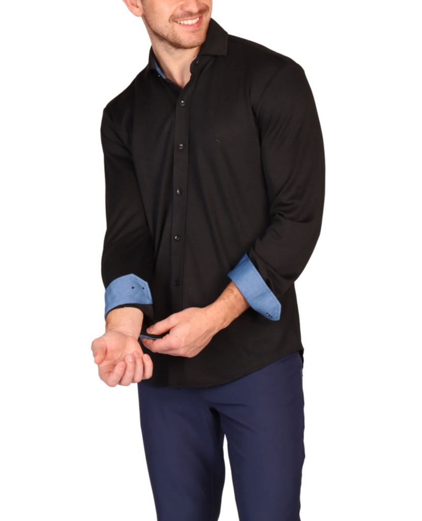 Modal Button Down Long Sleeve Shirt