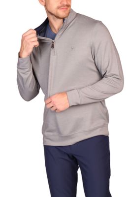 TailorByrd Men's Modal Quarter Zip, Grey, 2XL