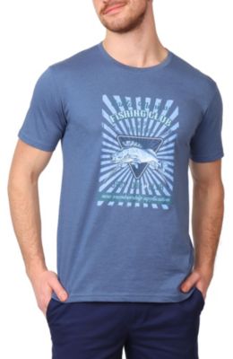 Tailorbyrd Men's Fishing Club Graphic Tee, Blue, Small -  0190633403634