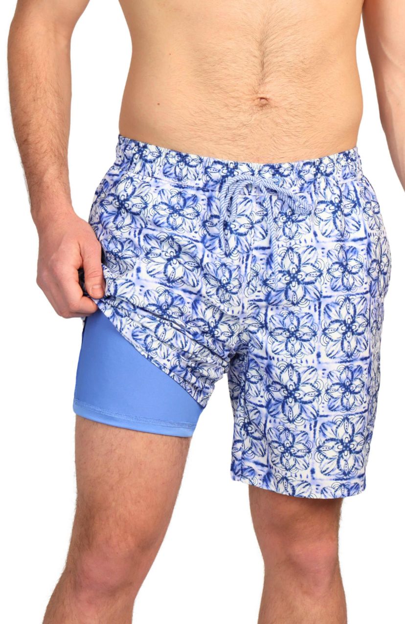 Floral Medallion Swim Shorts