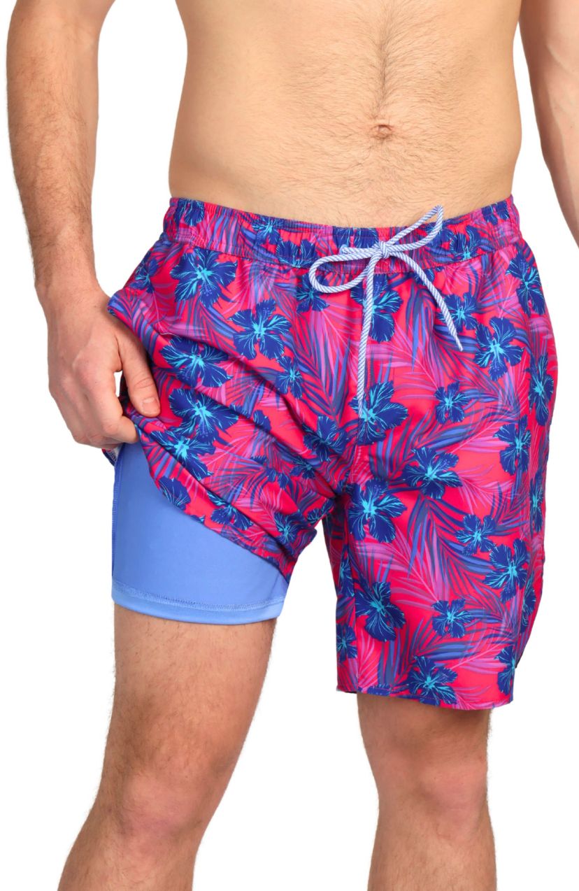 Hibiscus Bliss Swim Shorts