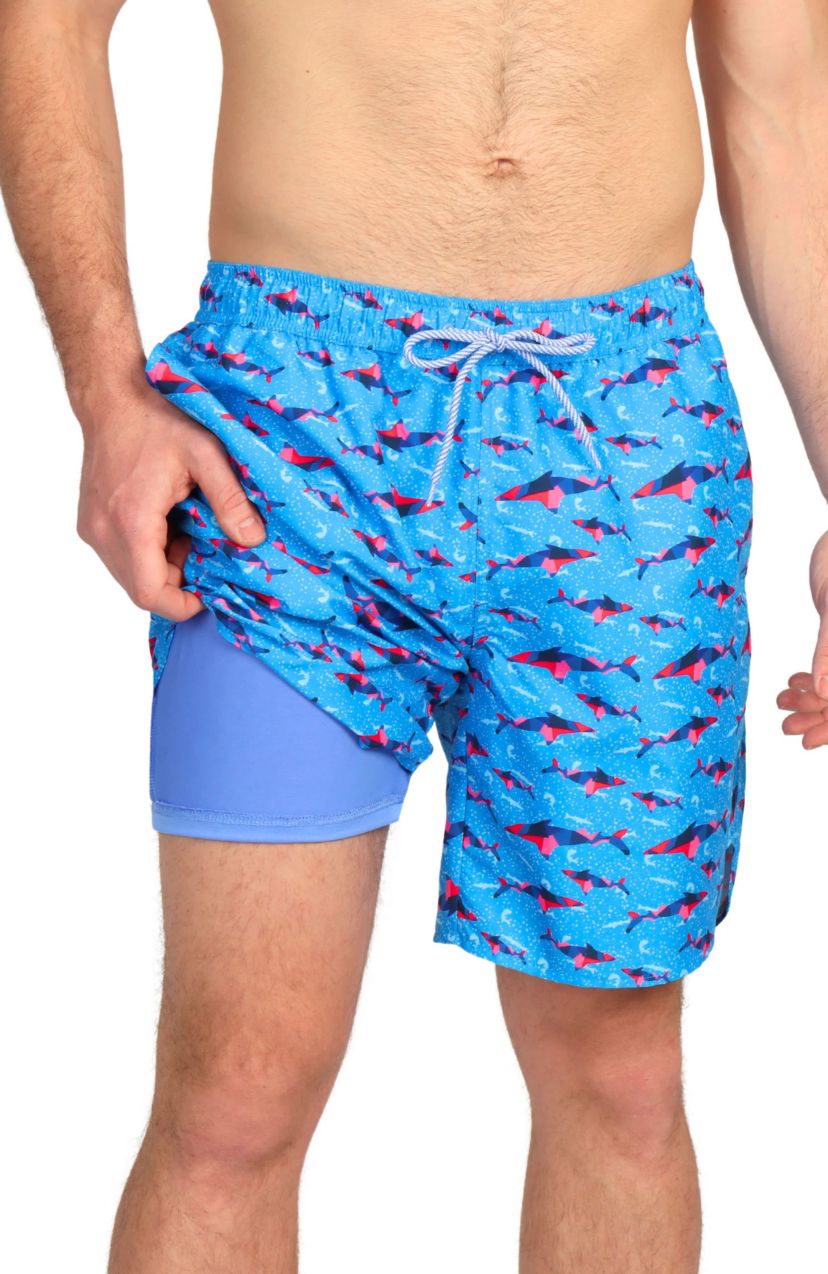 Abstract Sharks Swim Shorts