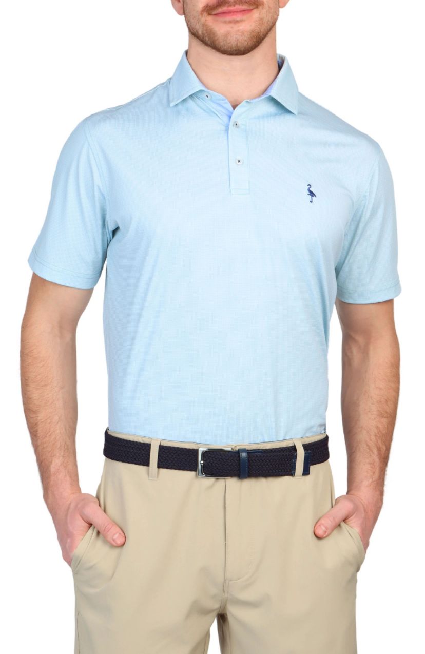 Mini Houndstooth Performance Polo