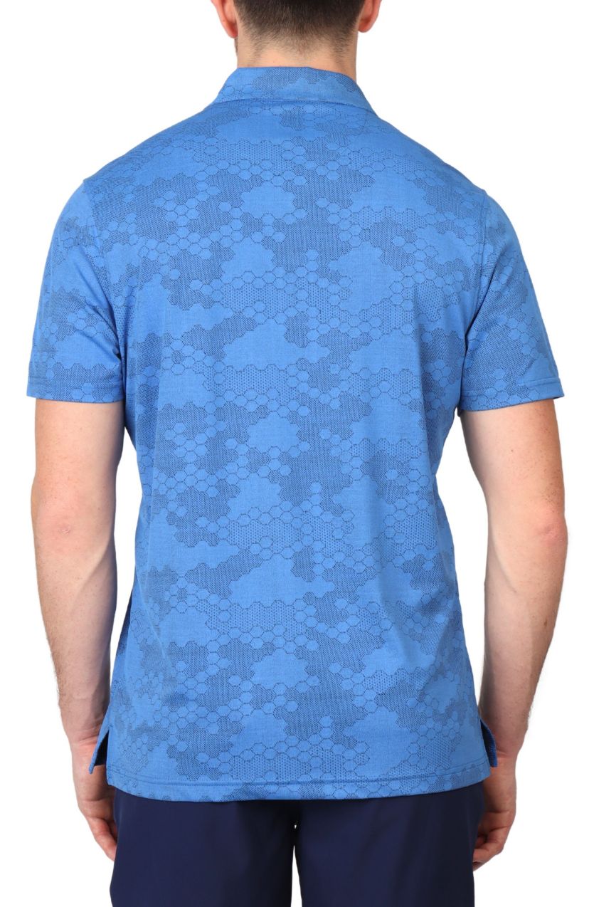 Honeycomb Jacquard Textured Performance Polo