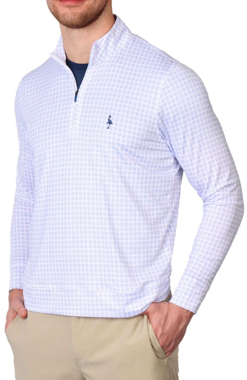 Four Squared Geo Printed Performance Quarter Zip
