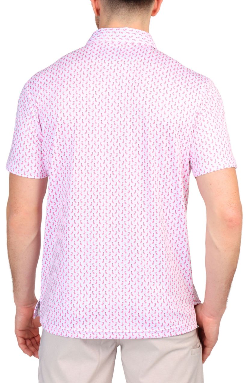 Pink Flamingo Performance Polo