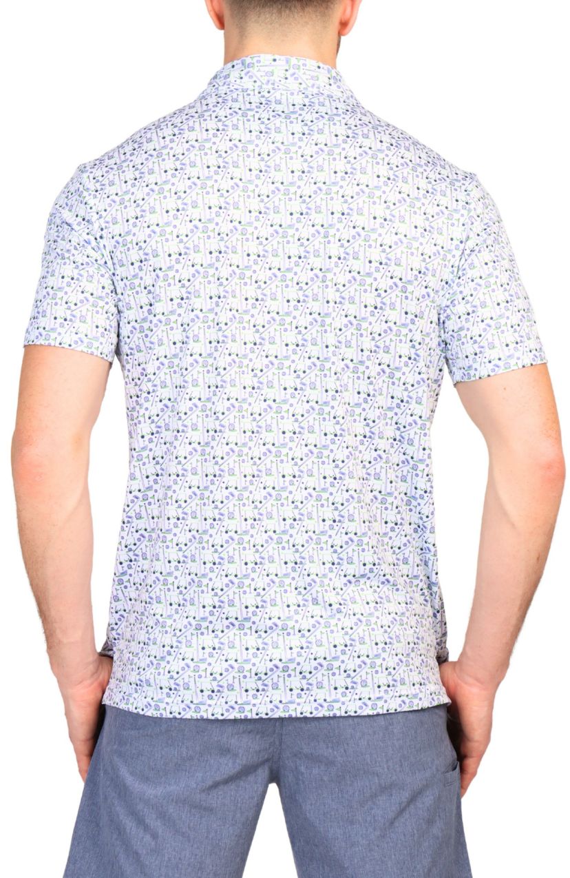 Hole-In-One Printed Performance Polo