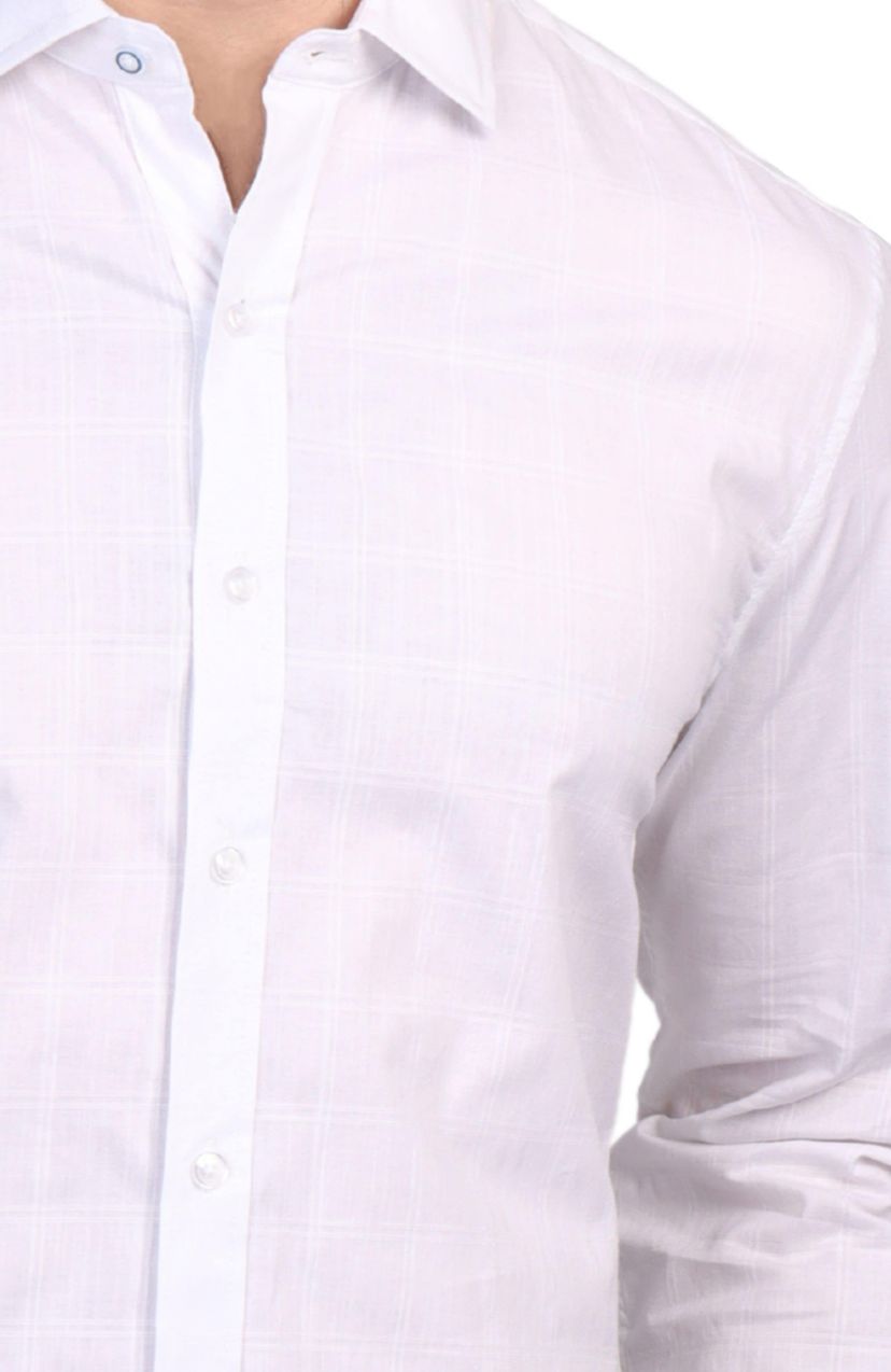 Windowpane Long Sleeve Shirt
