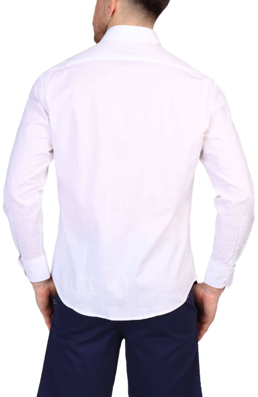 Windowpane Long Sleeve Shirt