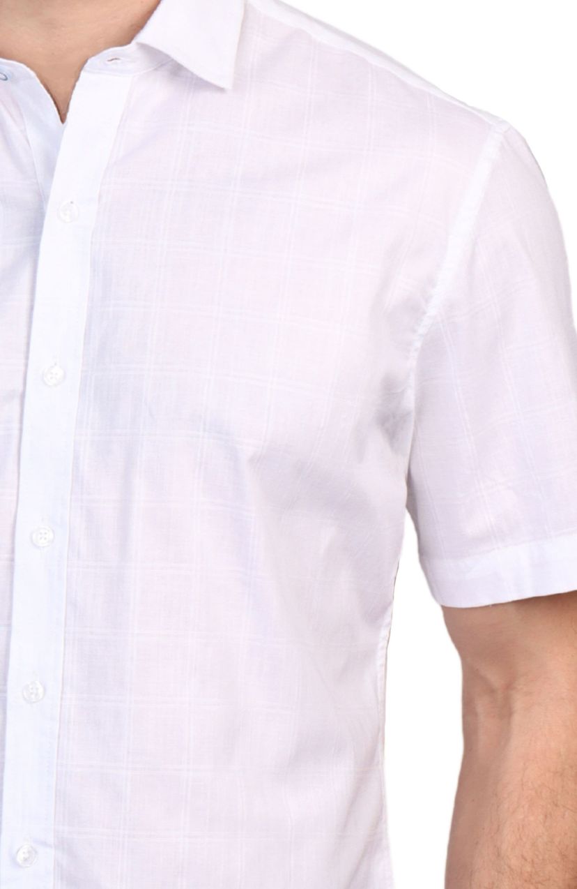 Windowpane Short Sleeve Shirt