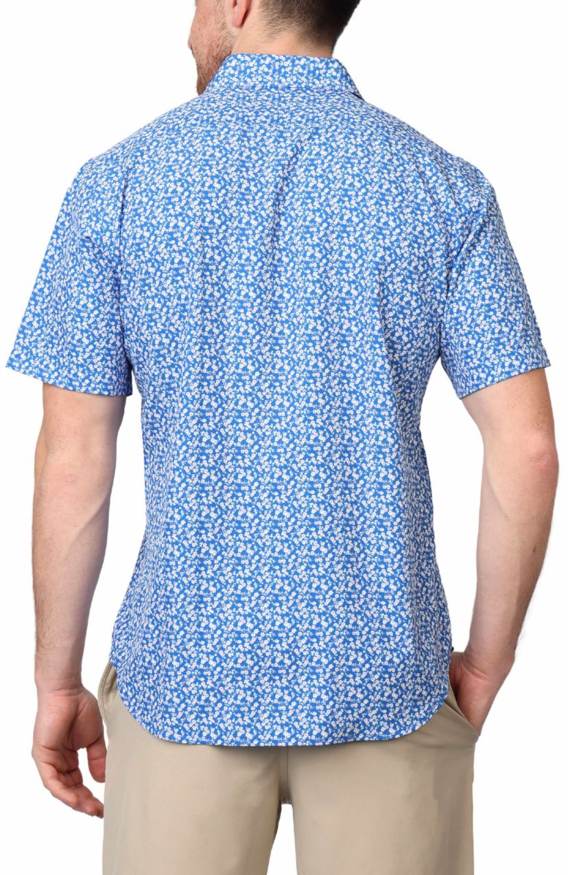 Spring Floral Performance Short Sleeve Shirt