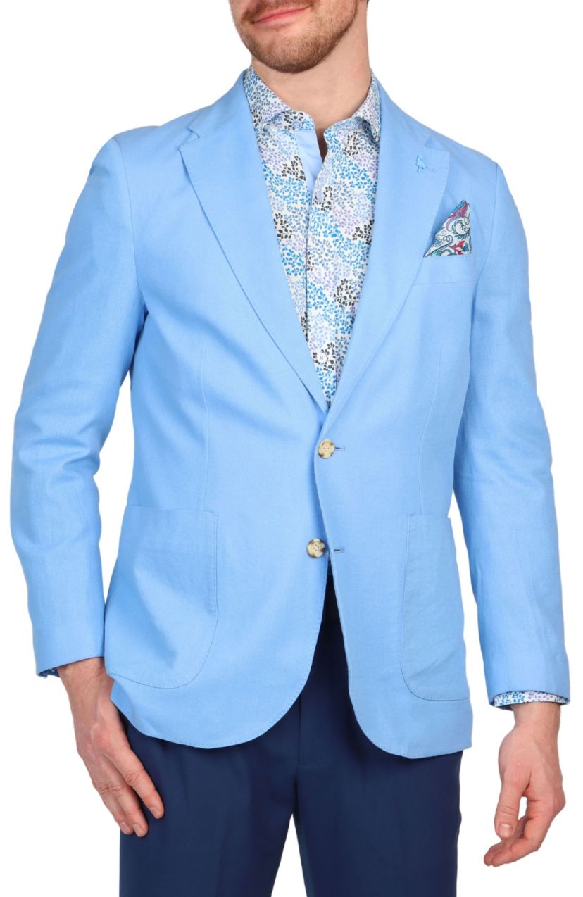 Solid Linen Blend Sportcoat