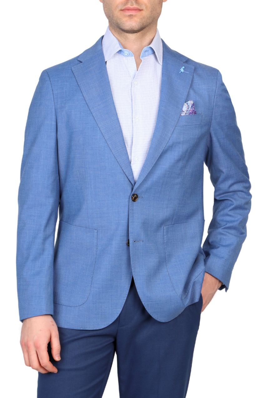 Cross Dyed Solid Sportcoat