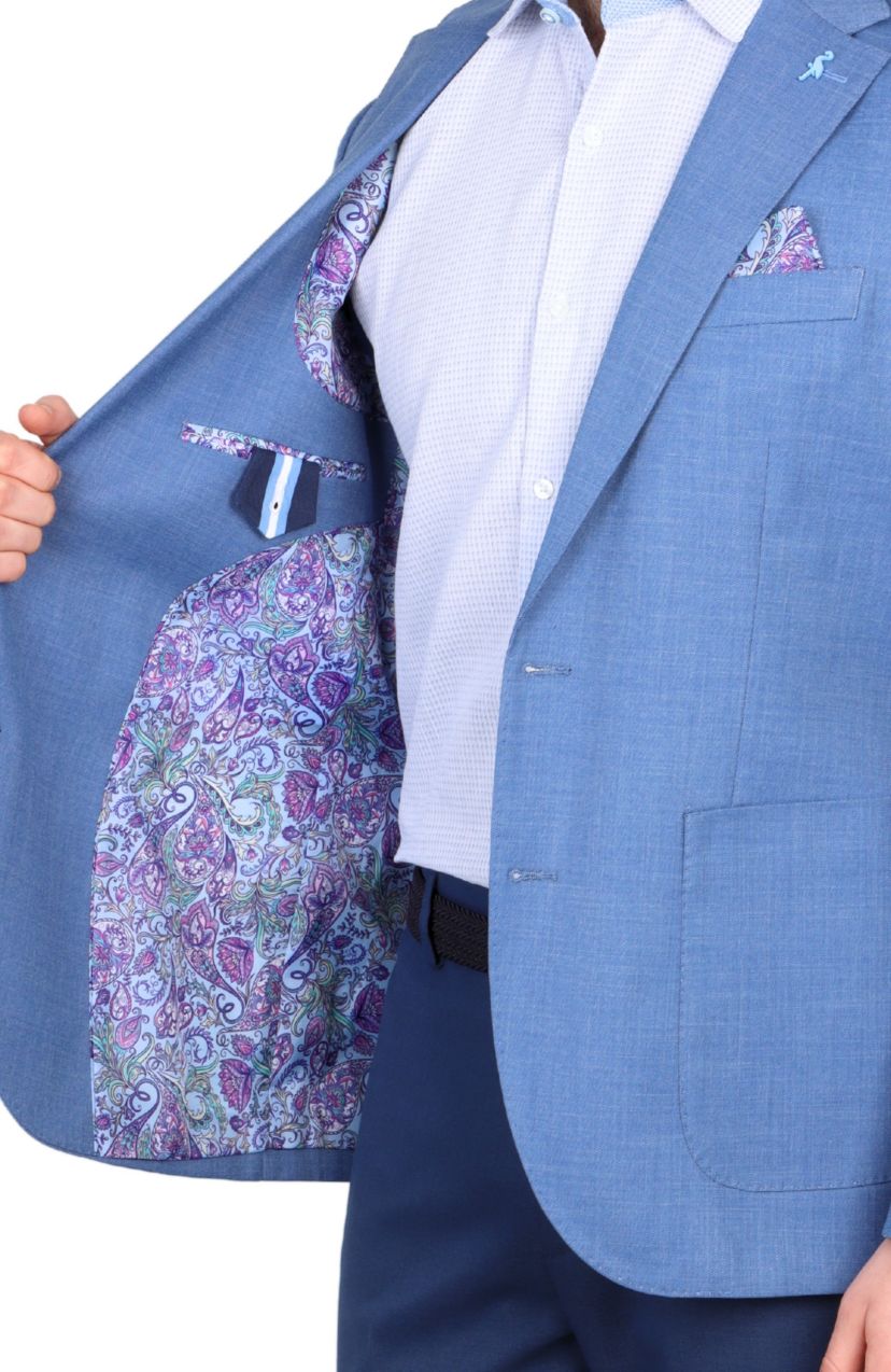 Cross Dyed Solid Sportcoat